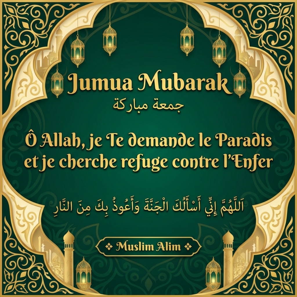 Jumaa Mubarak image islamique vendredi béni 10