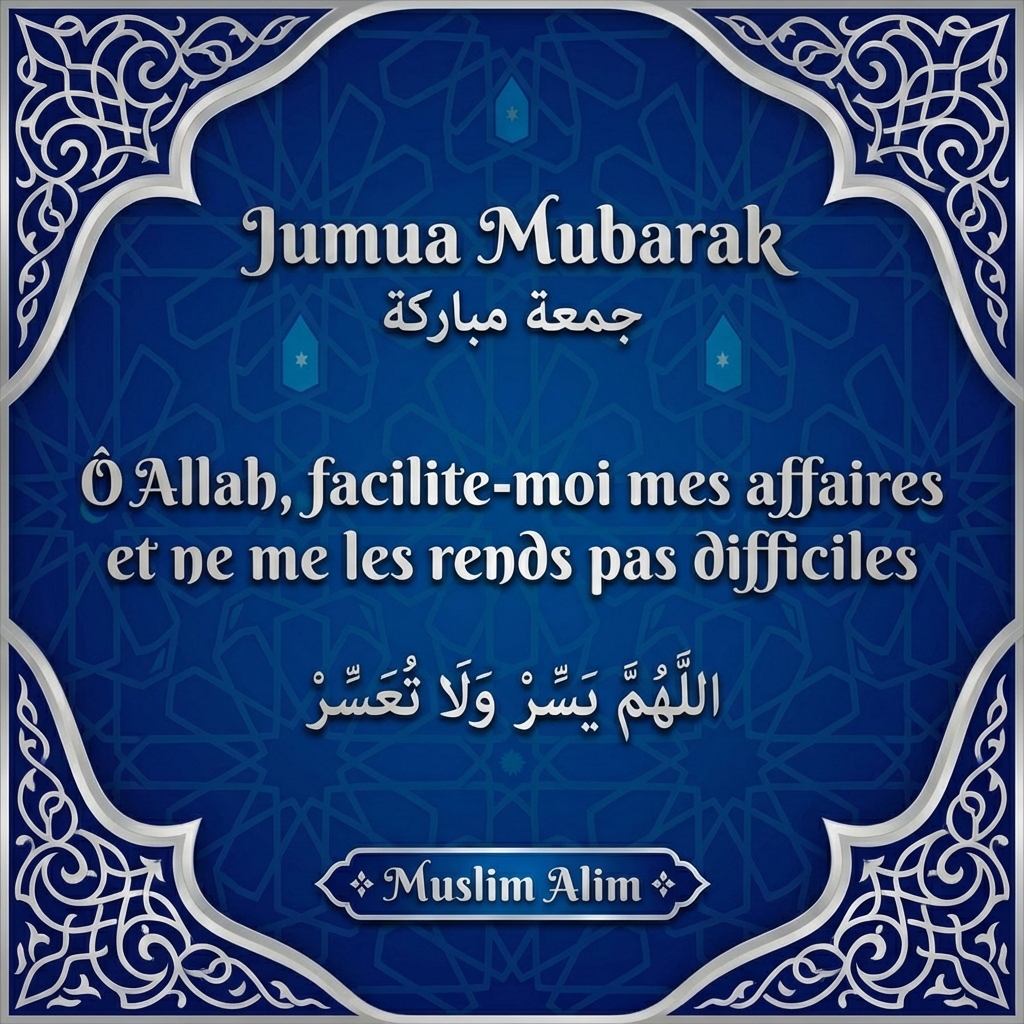 Jumaa Mubarak image islamique vendredi béni 11
