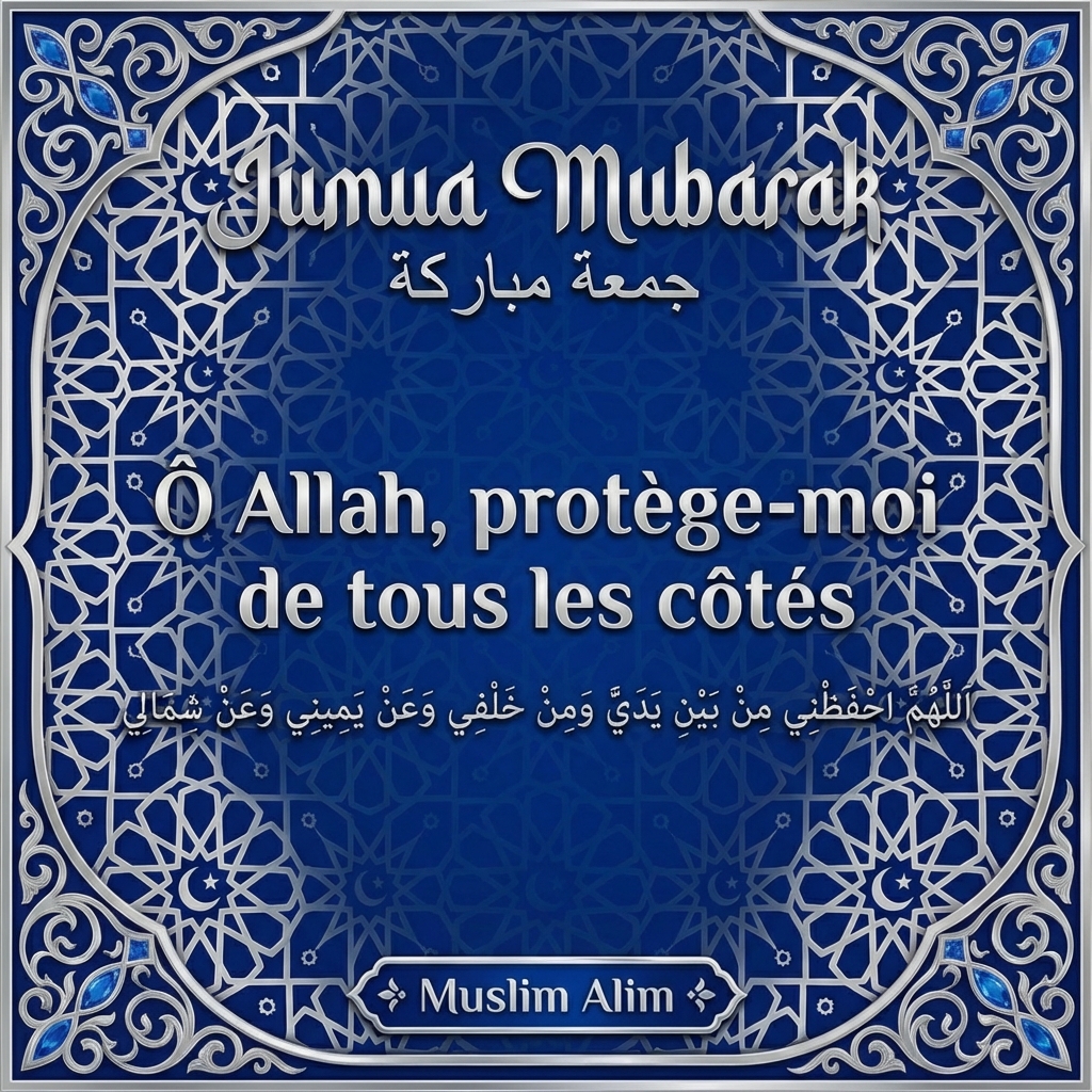 Jumaa Mubarak image islamique vendredi béni 13