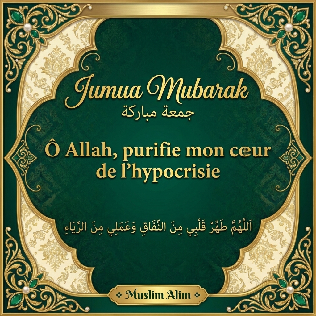 Jumaa Mubarak image islamique vendredi béni 16