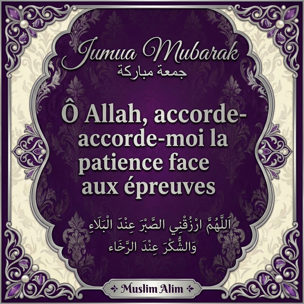 Jumaa Mubarak image islamique vendredi béni 19