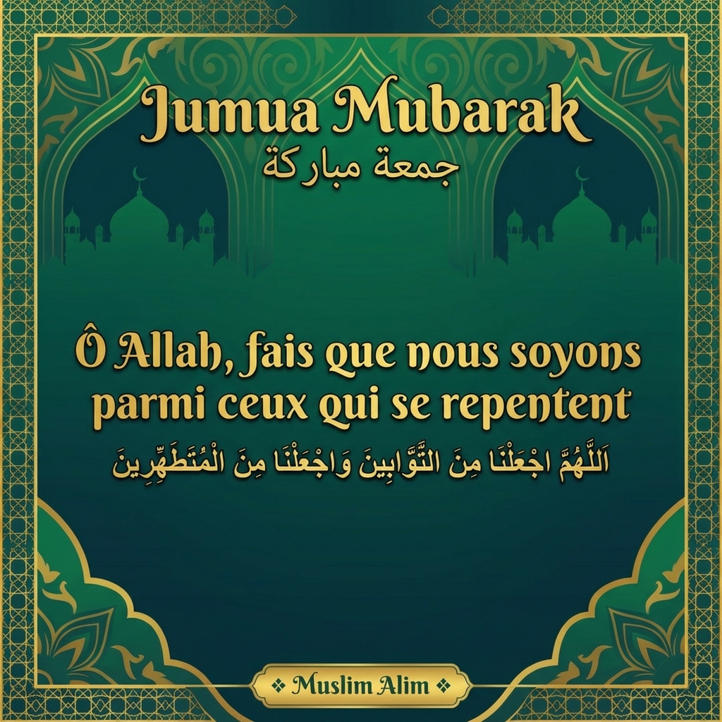 Jumaa Mubarak image islamique vendredi béni 4