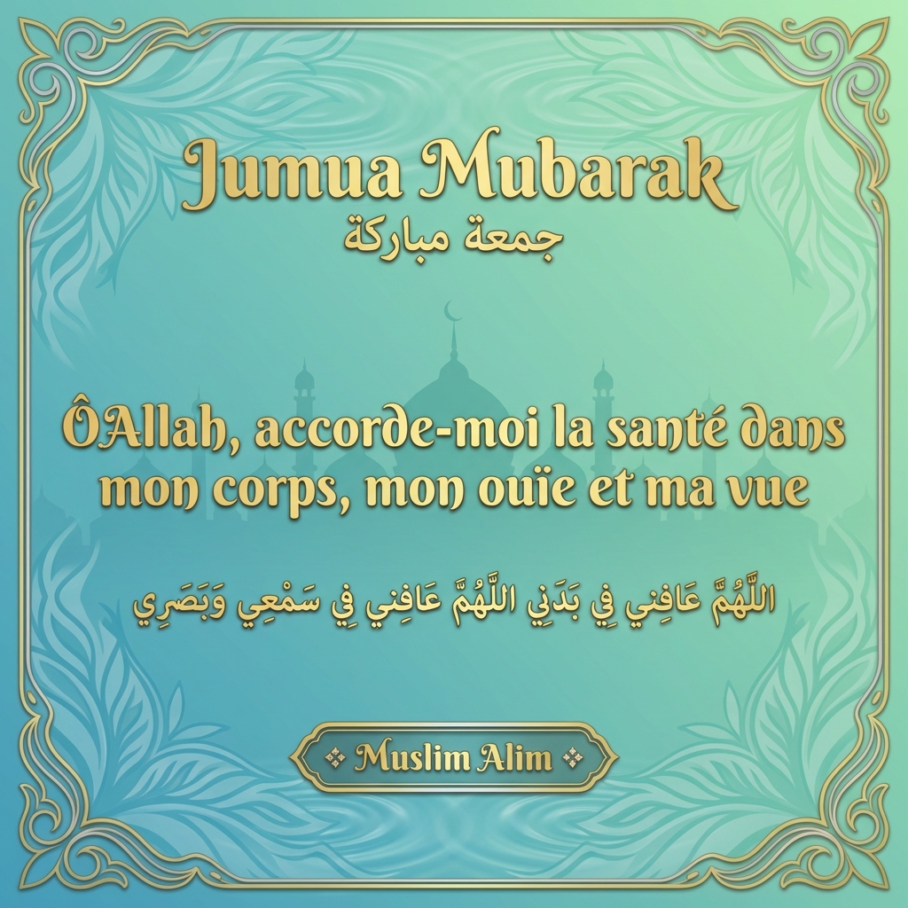 Jumaa Mubarak image islamique vendredi béni 5