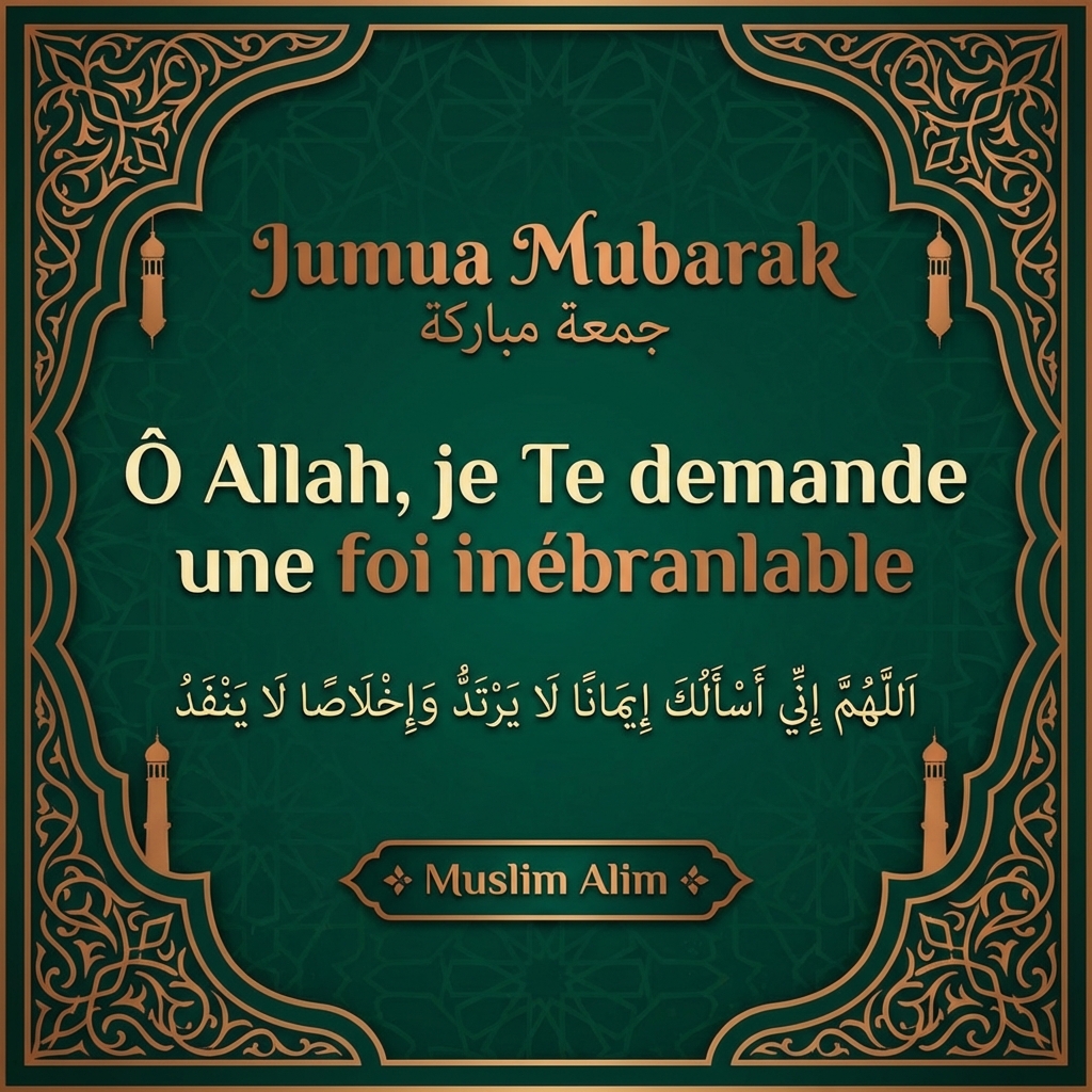 Jumaa Mubarak image islamique vendredi béni 8