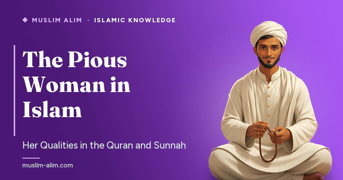 The pious woman in Islam: her qualities in the Quran and Sunnah and her role models Maryam and Khadijah, Muslim Alim