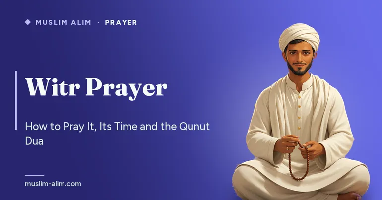 Witr prayer: its time, the number of rak‘ahs, the surahs to recite and the qunut dua, on Muslim Alim